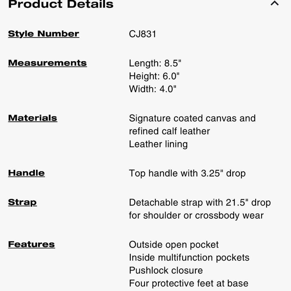 Coach Sammy top handle 21 - Picture 7 of 9